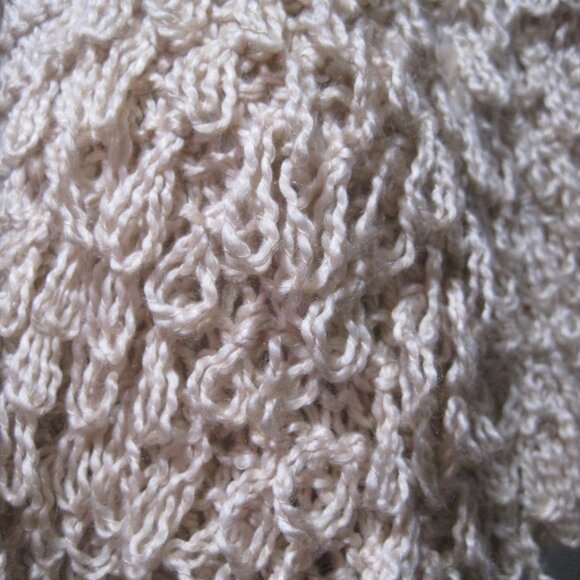 American Rag CIE Peach Blush Pasadena Boho Knit Carpet Sweater Vest Size Large - Picture 2 of 8